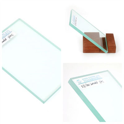Um vidro laminado transparente 6.38mm - 25.52mm para janela / porta / parede cortina