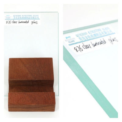 5 mm + 5 mm Vidro laminado à medida de grau A CE AS/NZS 2208 Normas
