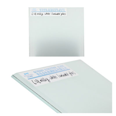 Alta segurança vidro laminado branco-leite personalizado para janela / porta / parede de cortina