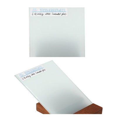 Segurança Vidro laminado branco-leite 6,38 mm - 25,52 mm Para balaustrada / divisória